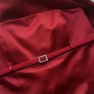 Strapless dress, gown w/ clutch